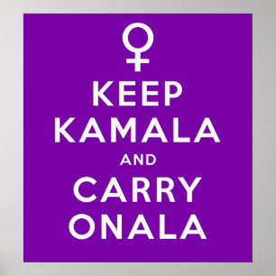 Poster Mantenha Kamala e o Carregar Onala Purple em segun