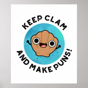 Poster Mantenha O Clam E Torne Os Peitos Engraçados