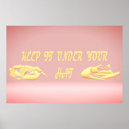 Poster mantenha-o debaixo do seu design