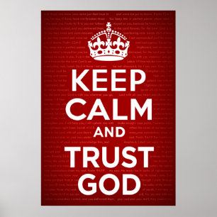 Poster Mantenha o deus da calma e da confiança