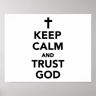 Pôster Mantenha o deus da calma e da confiança