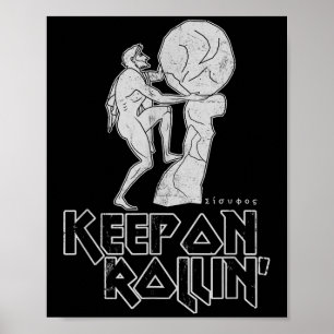 Poster Mantenha O Mito Grego Rollin Do Trabalho De Sísifo