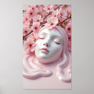 Poster Mantenha o rosa ou crie seu próprio design