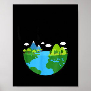 Poster Mantenha o Verde Dia da Terra Planeta Consciência