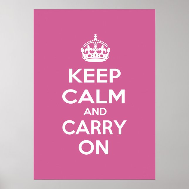 Poster Mantenha-se calma e continue ligado (Frente)