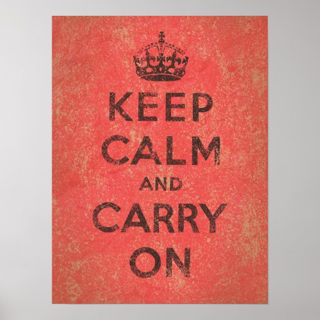 Poster Mantenha-se calma e continue ligado (Frente)