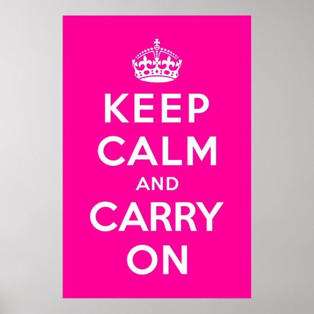 Poster Mantenha-se calma e continue ligado (Frente)