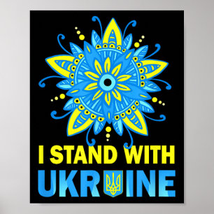 Poster Mantenha-Se Com A Ucrânia A Bandeira Anti-Putin No