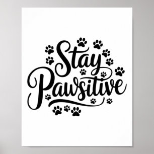 Poster Mantenha-Se Pawsiquiativo Cachorro Ao Longo, Citan