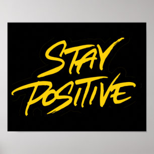 Poster Mantenha-se positivo