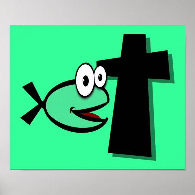 Pôster Mantenha seus olhos na cruz (Frente)