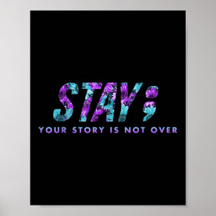Poster Mantenha Sua História Não Sobre A Prevenção Ao Sui
