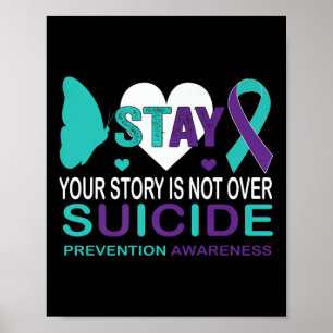 Poster Mantenha Sua História Não Sobre A Prevenção Ao Sui