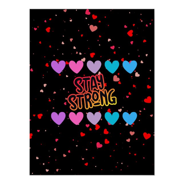 Pôster Mantenha uma forte tipografia (Frente)