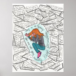 Pôster Manter a Persistência (Ansiedade) 18x24