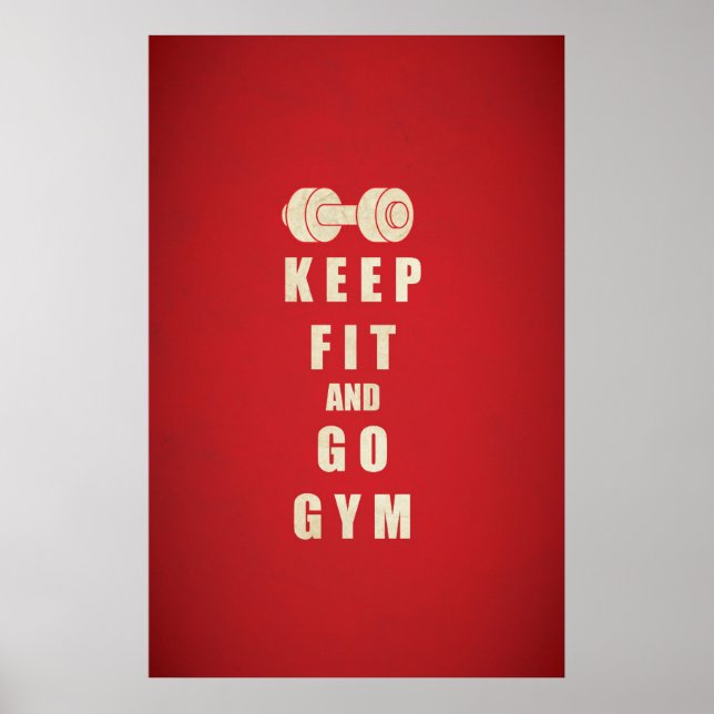 Poster Manter Ajustado e Ir Citação GYM (Frente)