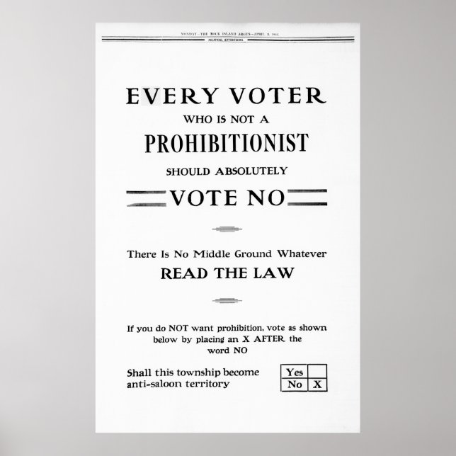 PÔSTER MANTER AS SALOÕES EM ABERTO VOTAÇÃO 1916 (Frente)