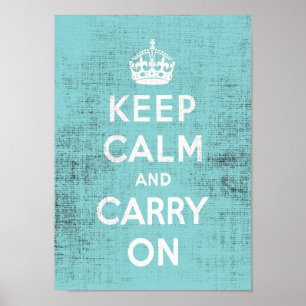 Poster Manter Canvas de Grunge Azul