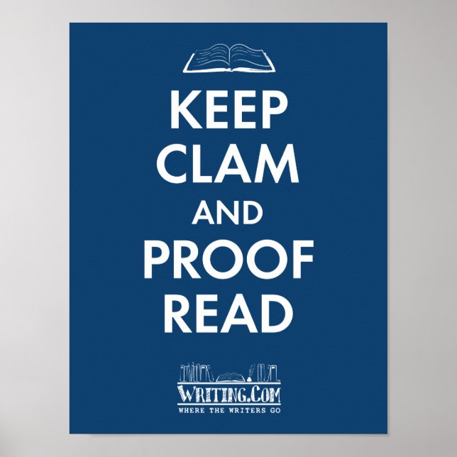Poster Manter Clam e Proofread (Frente)