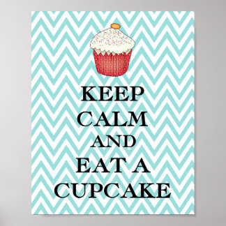 Pôster Manter Cupcake Calmo