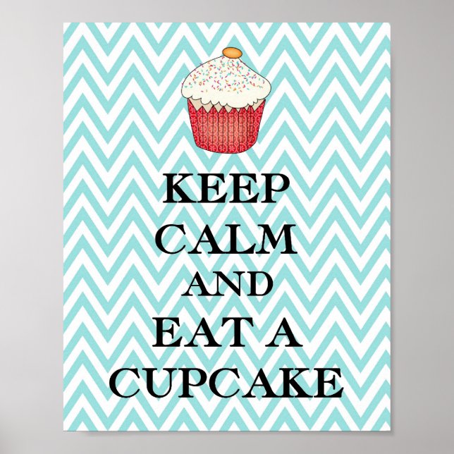 Pôster Manter Cupcake Calmo (Frente)