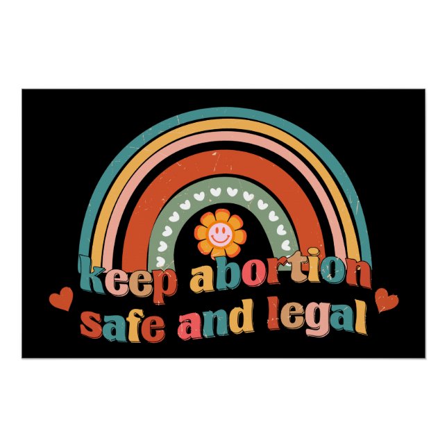 Pôster Manter O Aborto Seguro E Legal (Frente)