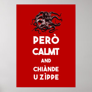 Poster Manter o polvo calmo