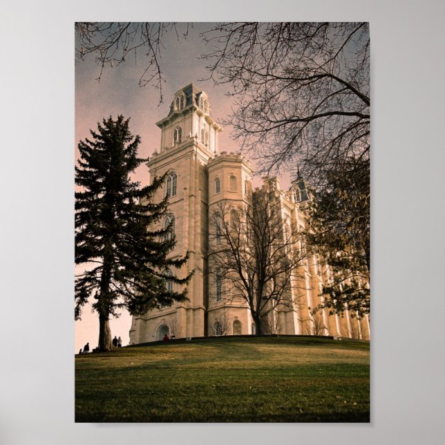 Poster Manti, Templo LDS de Utah (Frente)
