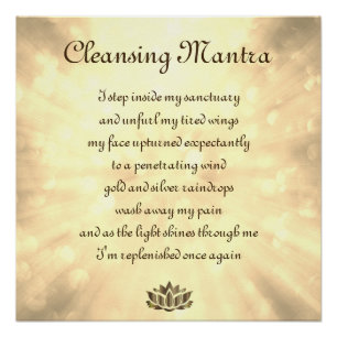 Pôster Mantra de limpeza