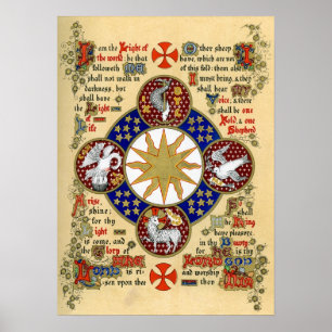 Poster Manuscrito iluminado o esmagamento