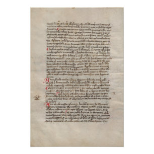 Pôster Manuscrito Medieval Cronicle da História Antiga