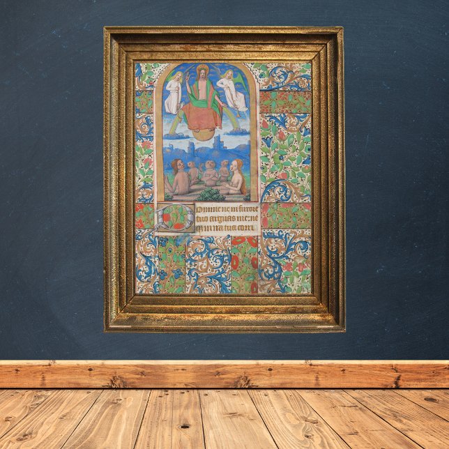 Poster Manuscrito medieval da Páscoa de ressurreição (Resurrection Easter Medieval Manuscript Poster)