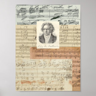 Pôster Manuscritos De Beethoven