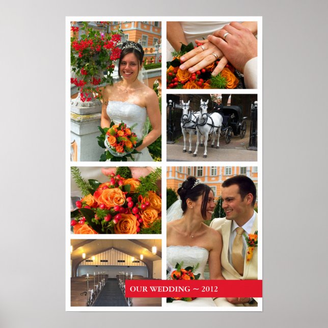 Poster Manutenção das memórias de colagem de fotos múltip (Frente)