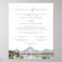 Manutenção do Certificado de Casamento do Parque N