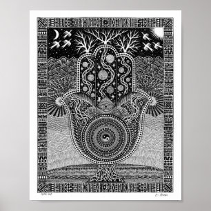 Poster Mão de Hamsa
