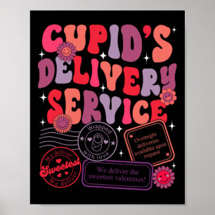 Poster Mão De Obra Do Serviço De Entrega Do Namorados De