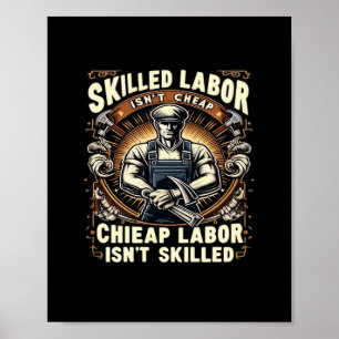 Poster Mão de obra qualificada não é uma citação clássica