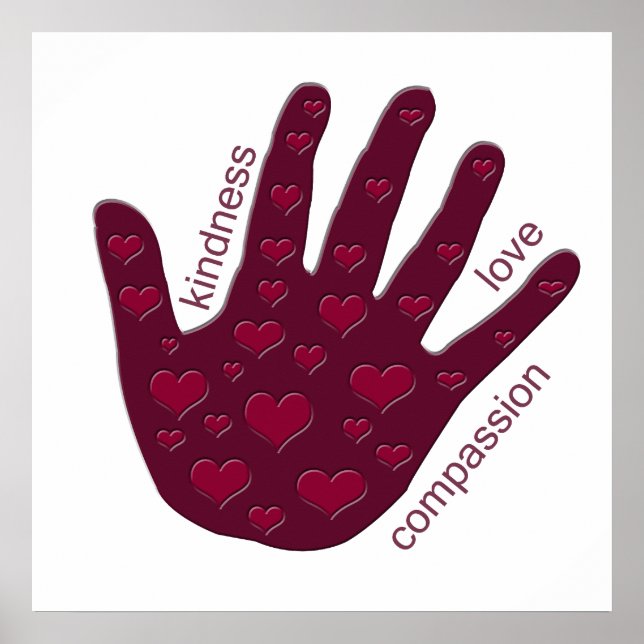 Poster Mão dos Corações (Frente)