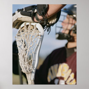 Poster Mão em uma vara do Lacrosse
