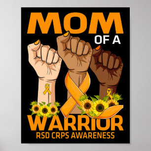 Poster Mão Mãe De Um Guerreiro RSD Sensibilização Para A