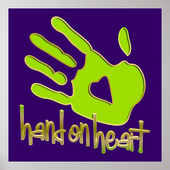 Poster mão no coração (Frente)