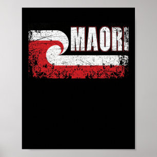 Poster Maori Flag Nova Zelândia