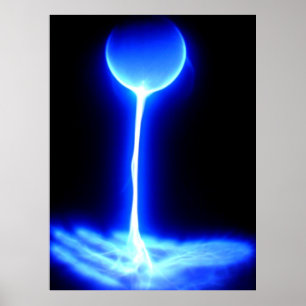 Pôster Mãos curas com o branco azul da fonte universal