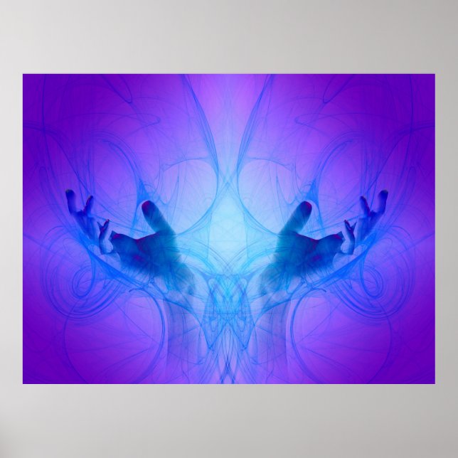 Pôster Mãos de cicatrização (Frente)