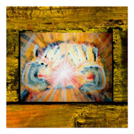 Pôster Mãos de cicatrização