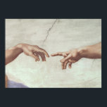 Poster Mãos de Deus e Adão<br><div class="desc">Mãos de Deus e Adão,  detalhes da Criação de Adão,  do Teto Sistino,  1511 | por Michelangelo Buonarroti | Arte: museus e galerias Vaticanos,  Cidade do Vaticano,  Itália | Artista italiano | Número de recolha de imagens: BAL143446</div>