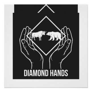 Pôster Mãos de Diamante — Poster Brilhante
