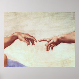 Pôster Mãos de Michelangelo
