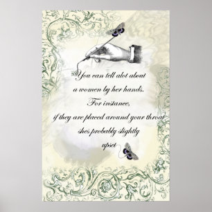 Pôster “Mãos de mulher” Citação